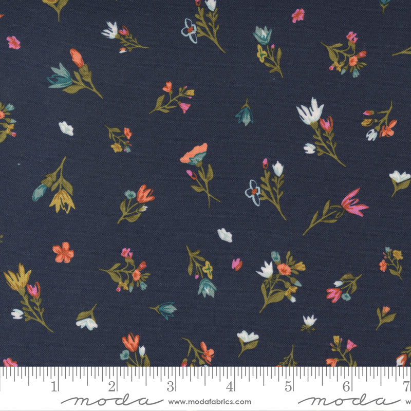 Moda Fabrics Songbook Navy 45555 21